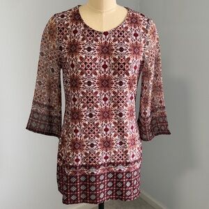 db established 1962 Chic Women's Tunic Top SZ Small